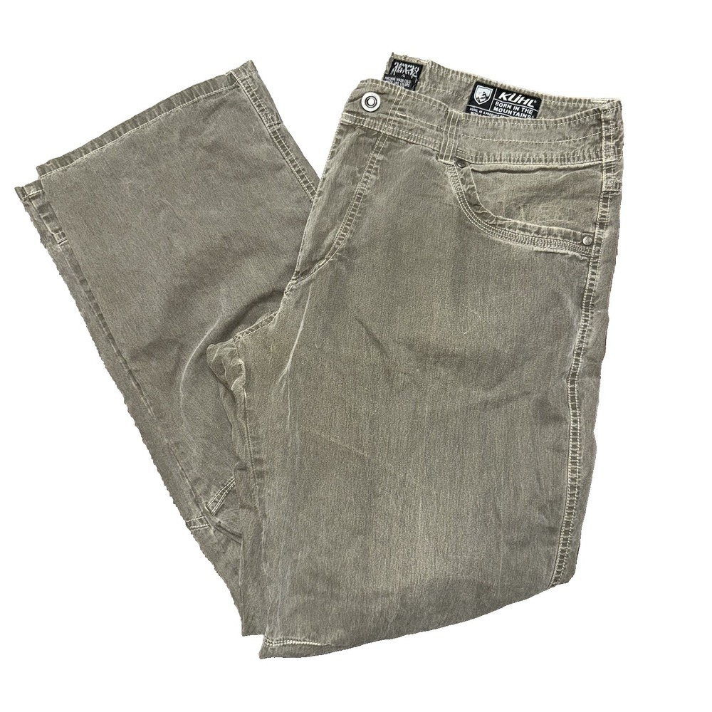 Kuhl Revolvr Pants Mens Size 36X31 Green Patina Dye Outdoor Lightweight Hiking